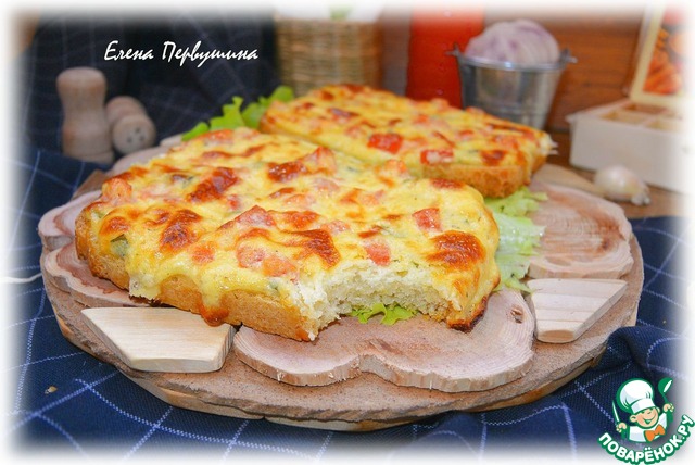 Горячие бутерброды с сыром и помидорами