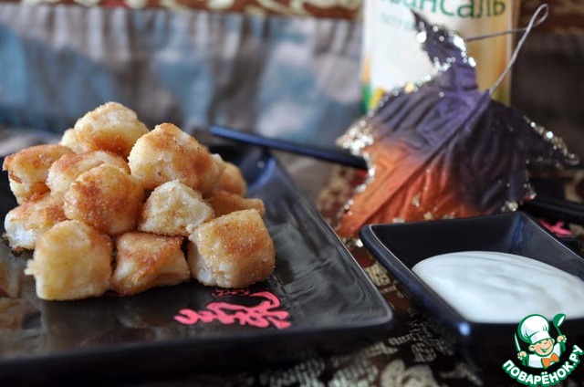 Sea scallops with wasabi-mayonnaise