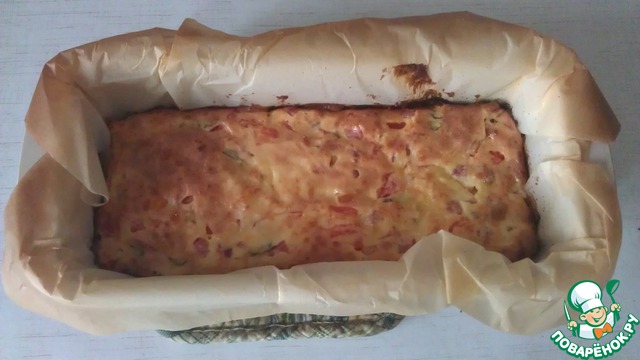 Cottage cheese casserole with ham