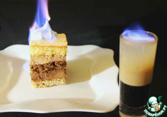 Flaming B52 cake