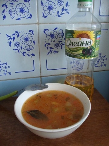 Vegetable soup with barley
