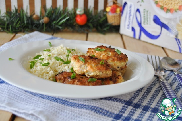 Minced fish patties 