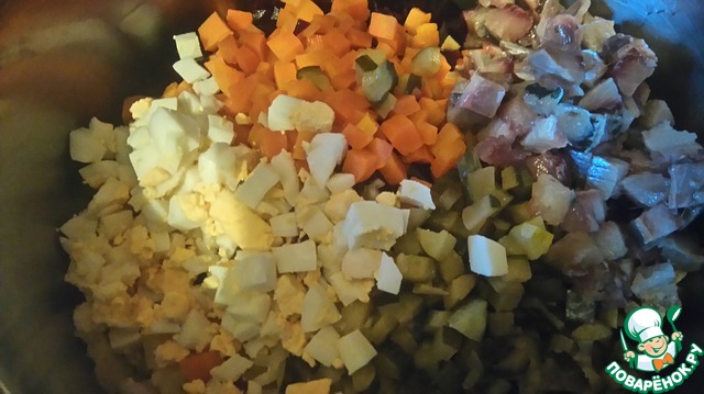 Traditional Estonian salad 