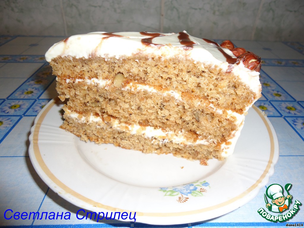 Walnut cake 