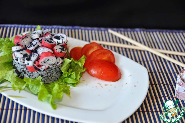 Crab salad in Japanese style