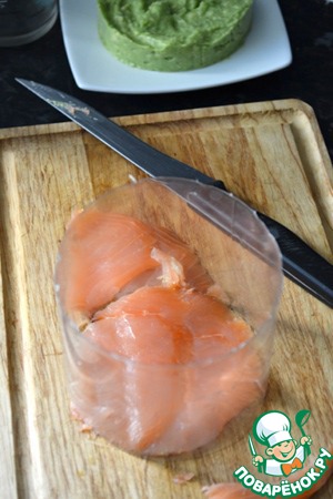 The avocado tartare and salmon
