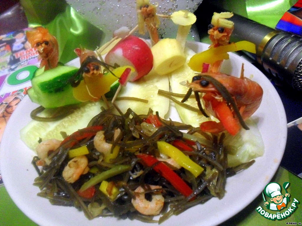 Salad with laminaria 
