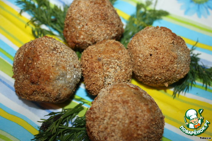 Herring balls with cheese