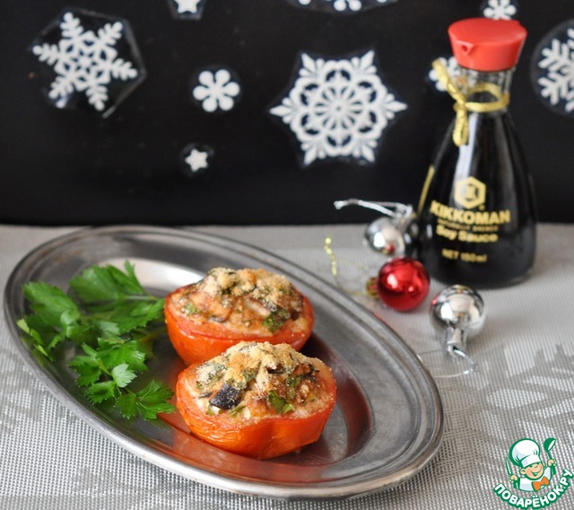 Tomatoes stuffed with salmon 