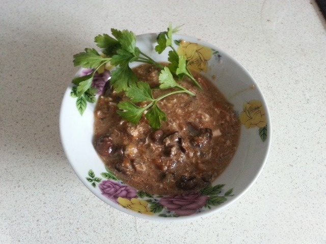Pumpkin-mushroom soup