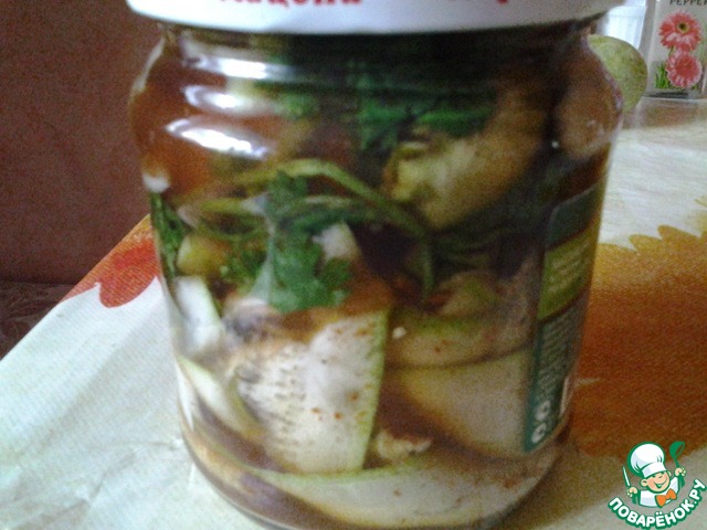 Быстрые маринованные кабачки 