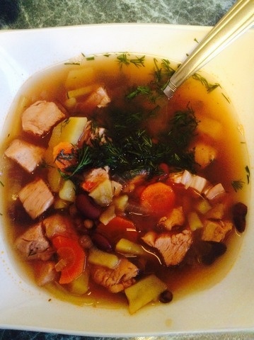 Bean soup nearly diet