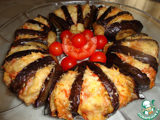 Eggplant stuffed with minced meat and fennel