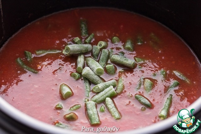 Густой томатный суп с нутом