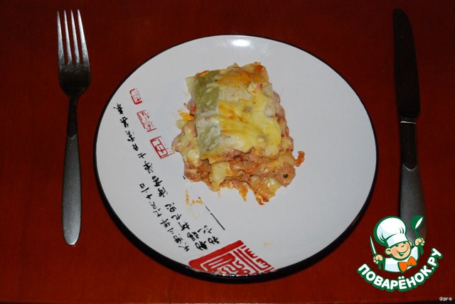 Lasagna with ragout 