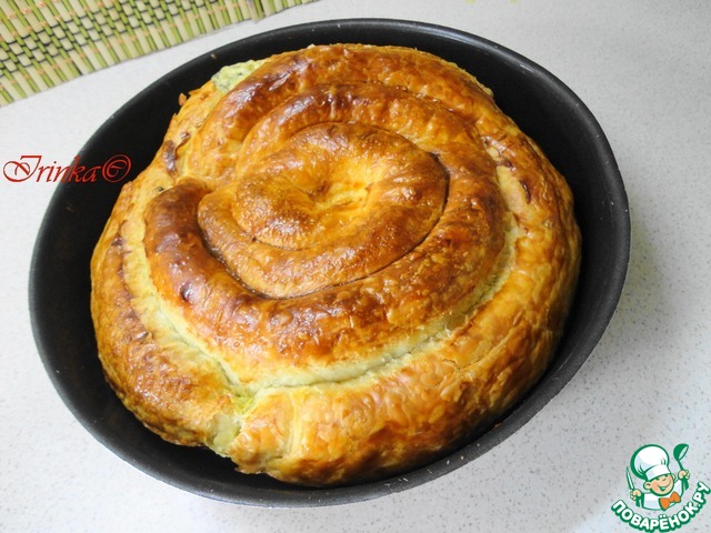 Burek with cheese and herbs