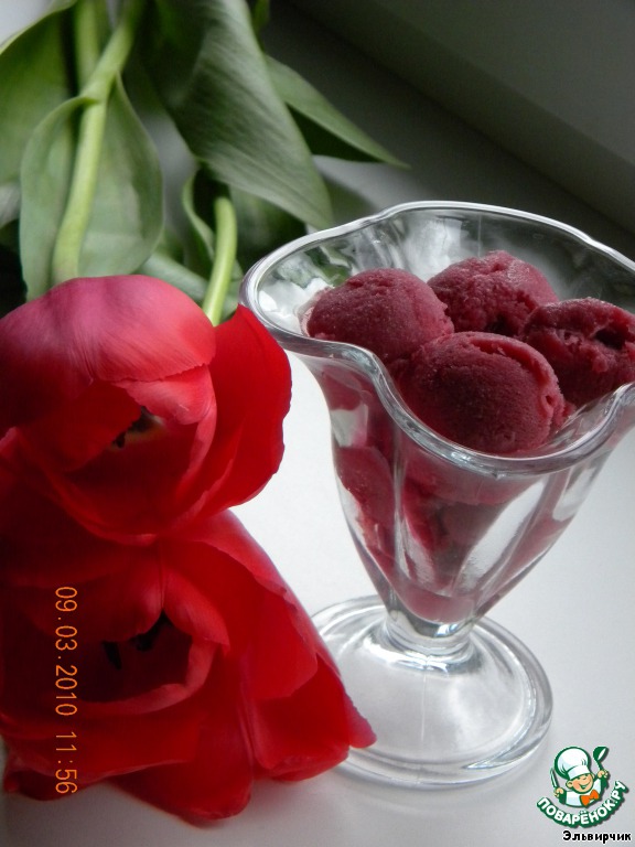 Cherry ice cream