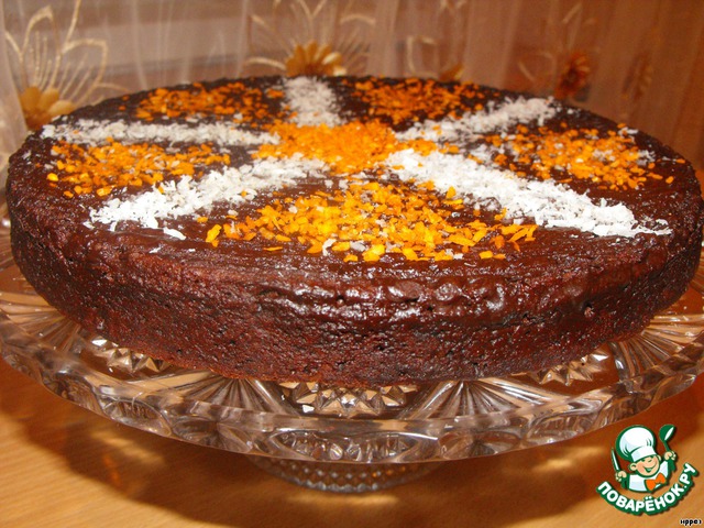 Chocolate coconut cake (without flour)