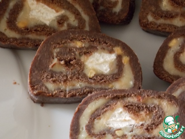 Chocolate marshmallow roll