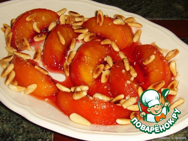 Peaches in caramel Gilbert