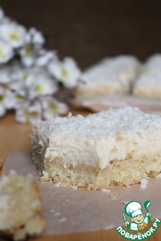 Lemon-coconut squares