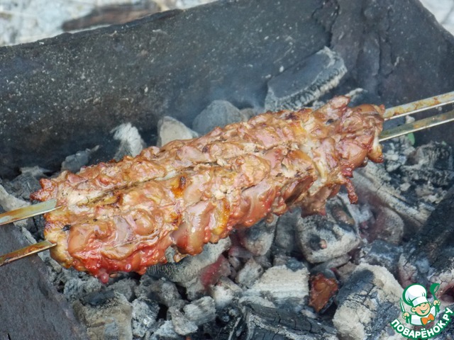 Liver kebab 