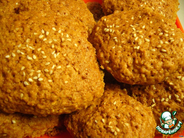 Oatmeal cookies with sour cream 