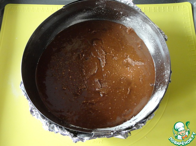 Chocolate cake with olive oil