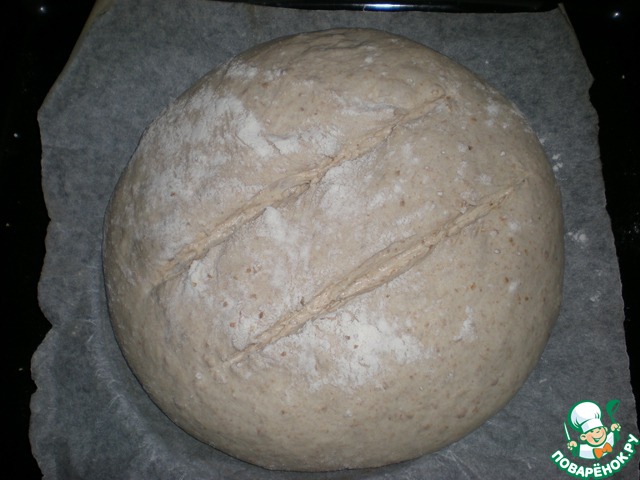 The bread with whole wheat flour