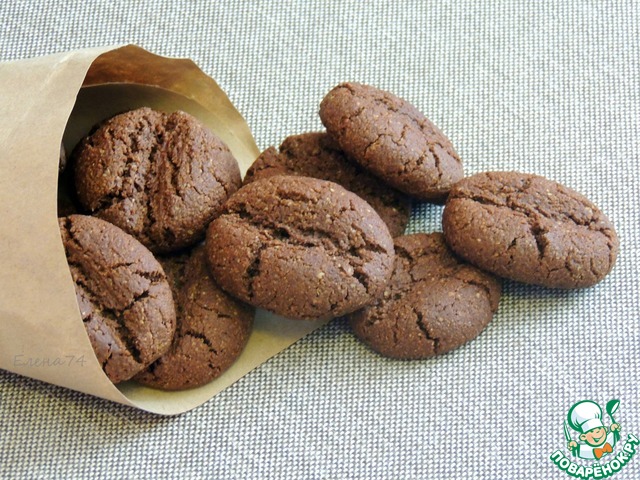 Chocolate coffee oatmeal cookies