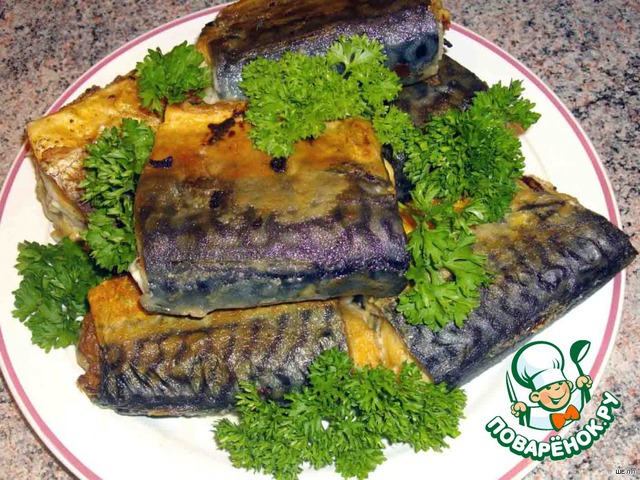 Mackerel fillets with cheese