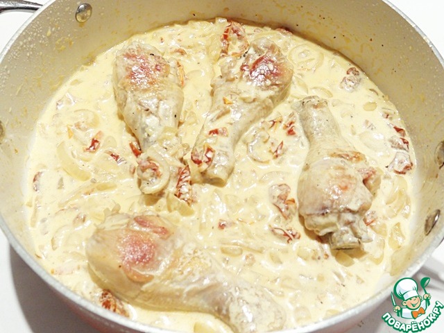 The chicken with sun-dried tomatoes