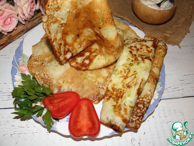 Crepes zucchini