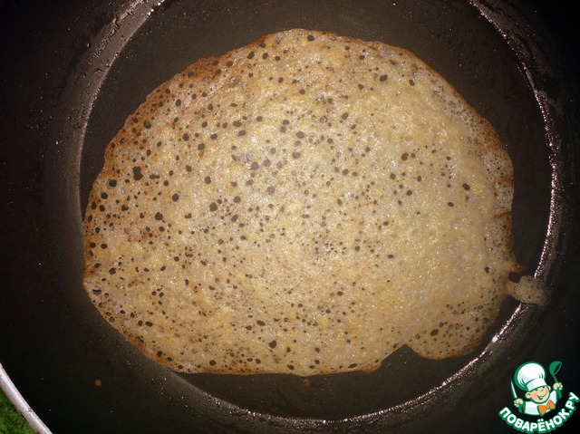 Pancakes with millet flakes 