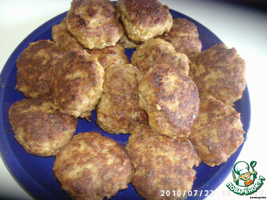 Meatballs with oatmeal