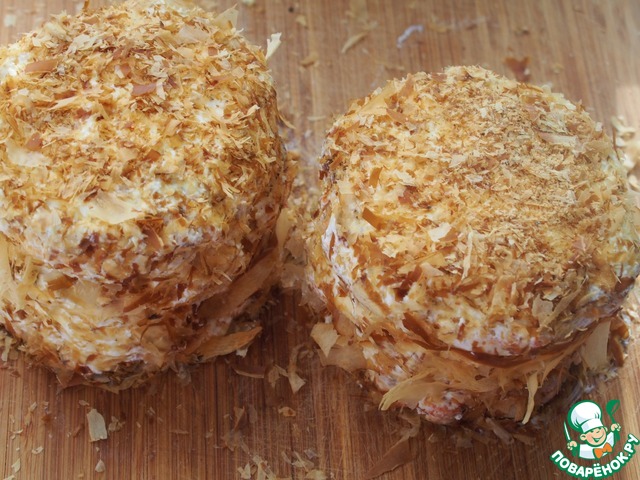 The fishing mini-cakes with fragrant rice