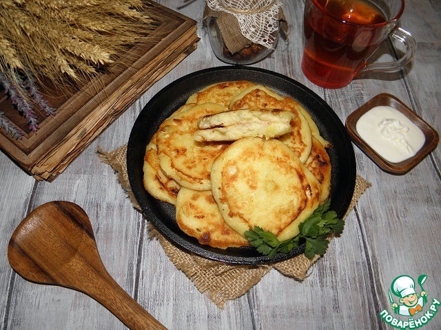 Pancakes with cabbage