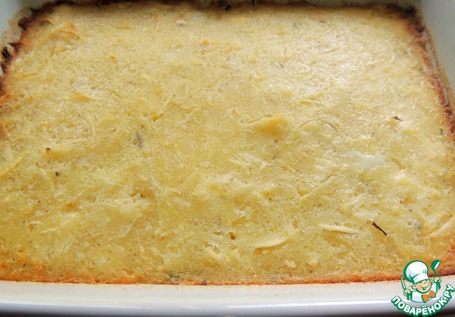 Cabbage casserole with semolina