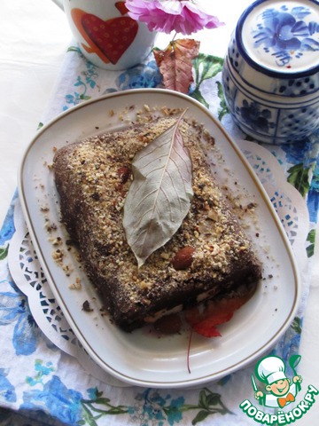 Italian chocolate cake with nuts