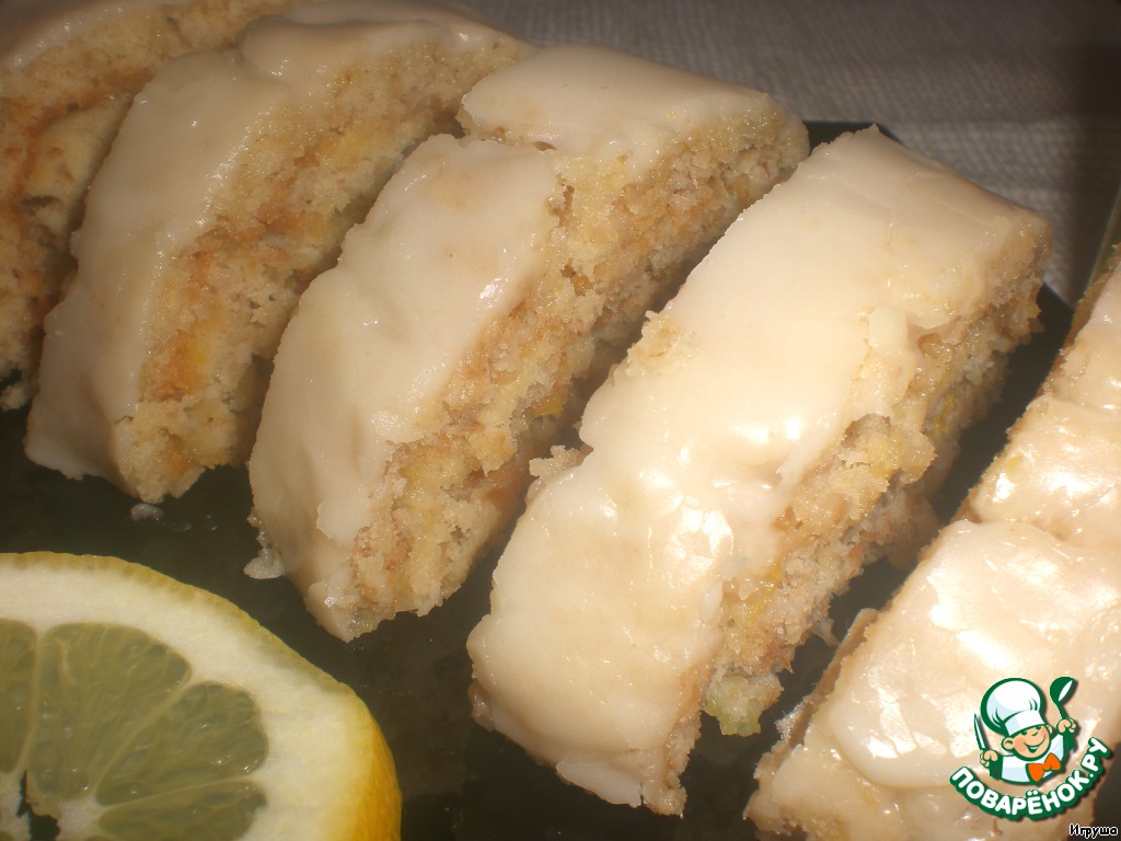 Oatmeal cake with lemon filling