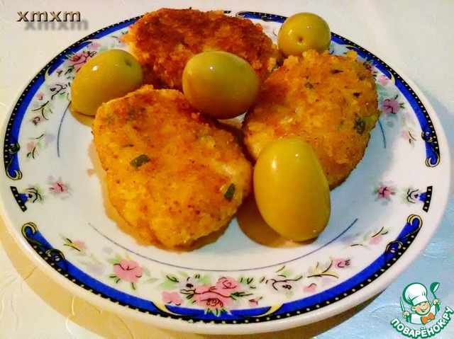 Fish cutlets-cheese