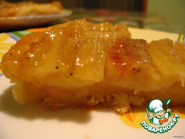 Banana tart-Tatin