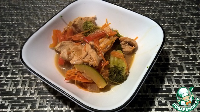 Braised chicken Asian-