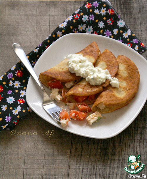 Sesame spring rolls and cream