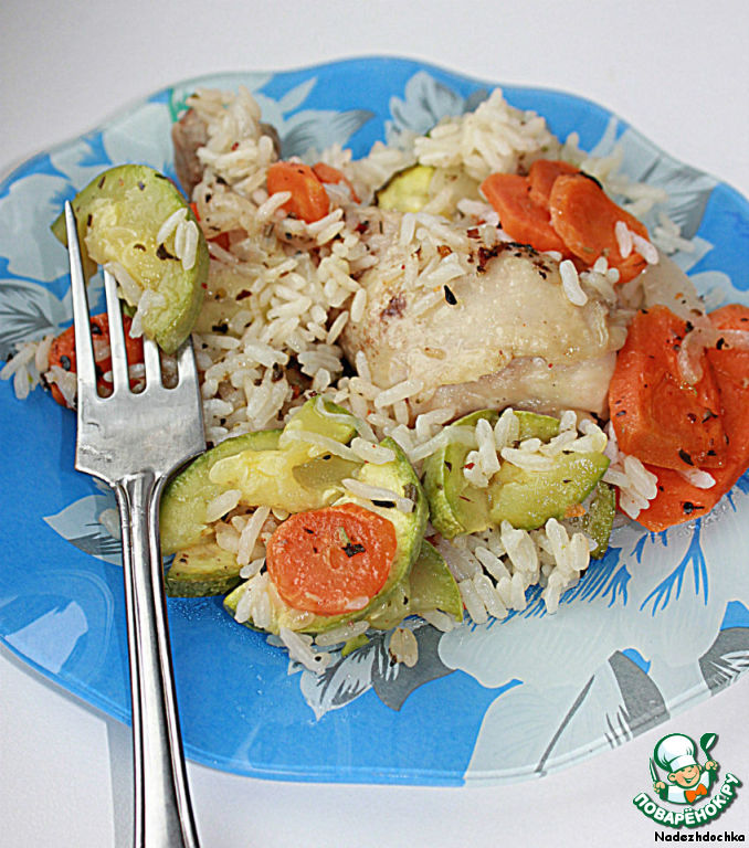 Rice with chicken in Egypt