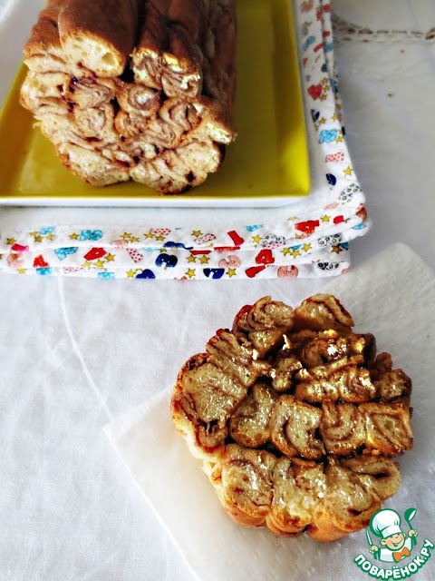 Spiral marble bread