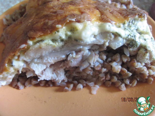 Buckwheat baked with chicken