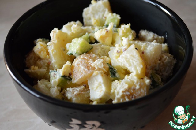 A simple warm potato salad