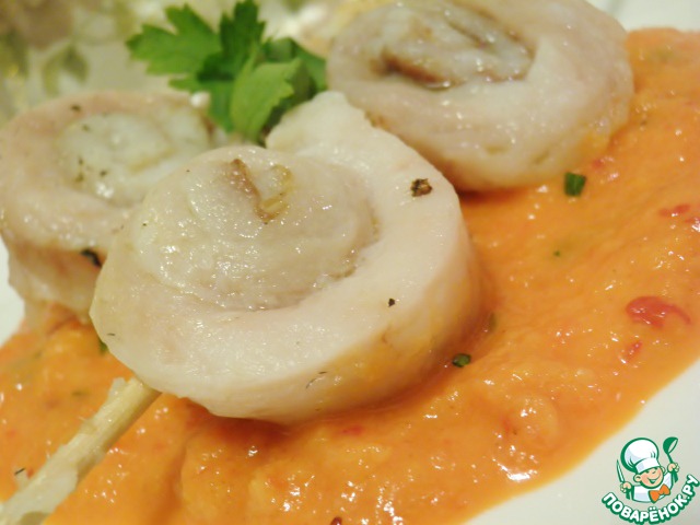 Spicy fish kebabs