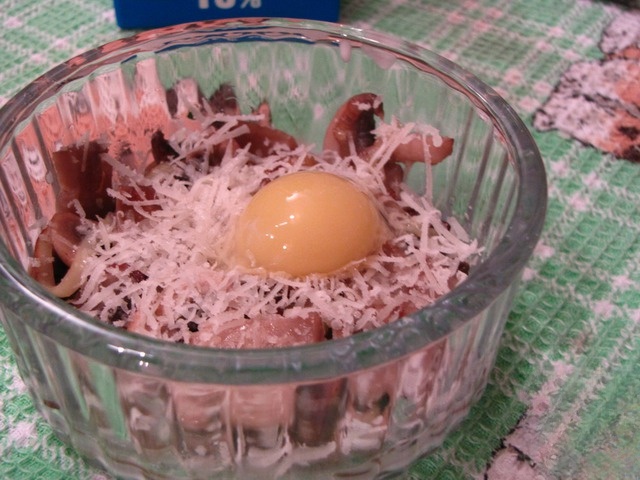 Julien with quail eggs